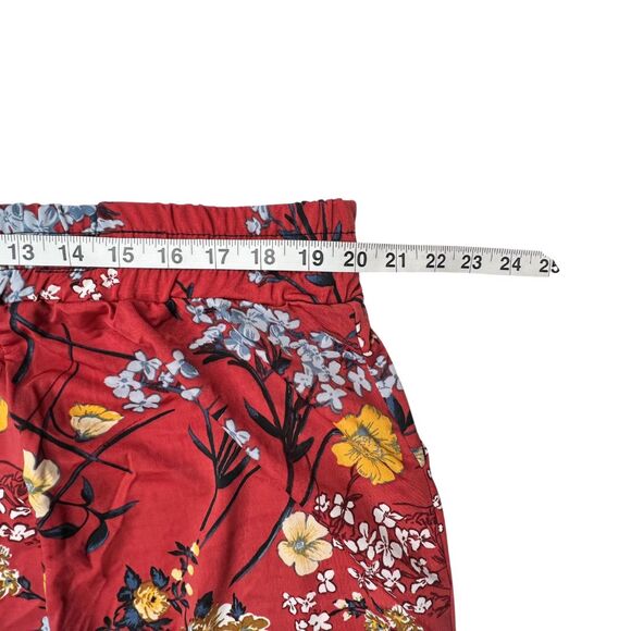 Lildy Pants Women Large Boho Festival Style Floral Casual Summer Wide Slit Leg - Picture 5 of 14